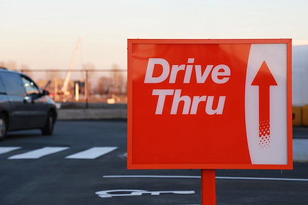 Drive thru cleaning